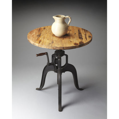 Hall/Pub Table by Butler Specialty Company in multi-color and metalworks. Made from iron, recycled wood in a modern style.