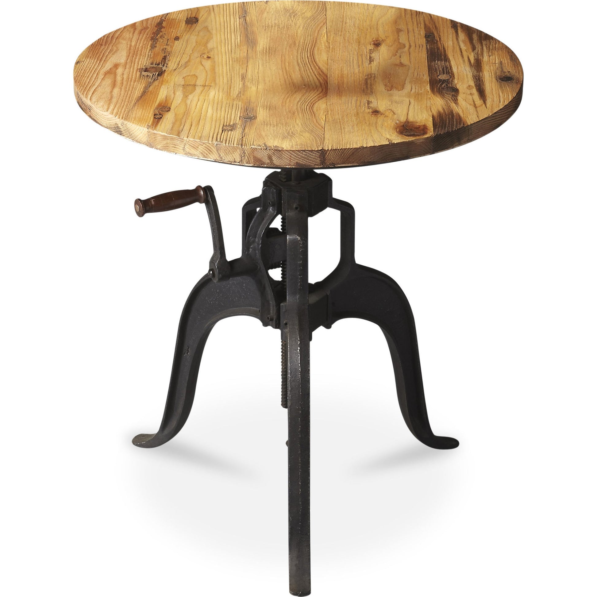 Hall/Pub Table by Butler Specialty Company in multi-color and metalworks. Made from iron, recycled wood in a modern style.