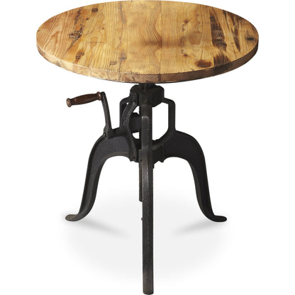 Hall/Pub Table by Butler Specialty Company in multi-color and metalworks. Made from iron, recycled wood in a modern style.