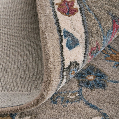 Rylan Transitional Oriental Rug - 8642F by Feizy in ivory, taupe, blue. Made from wool in a unique style.
