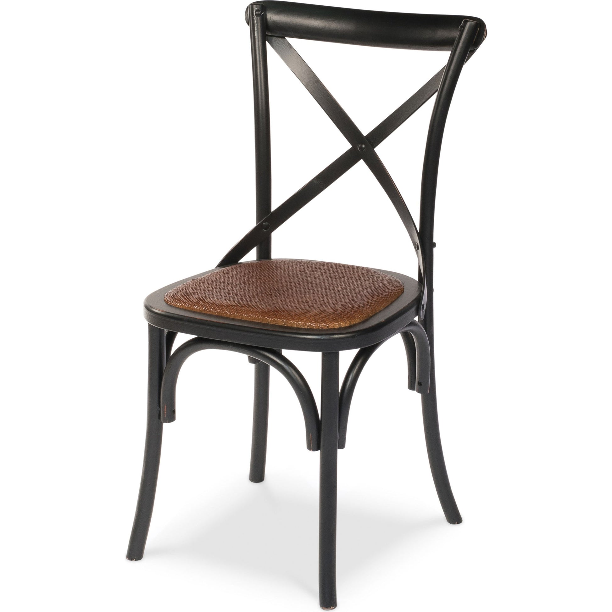 Tuileries Gardens Chair (Set of 2) by Sarreid Ltd. in black. Made from birch in a traditional style.