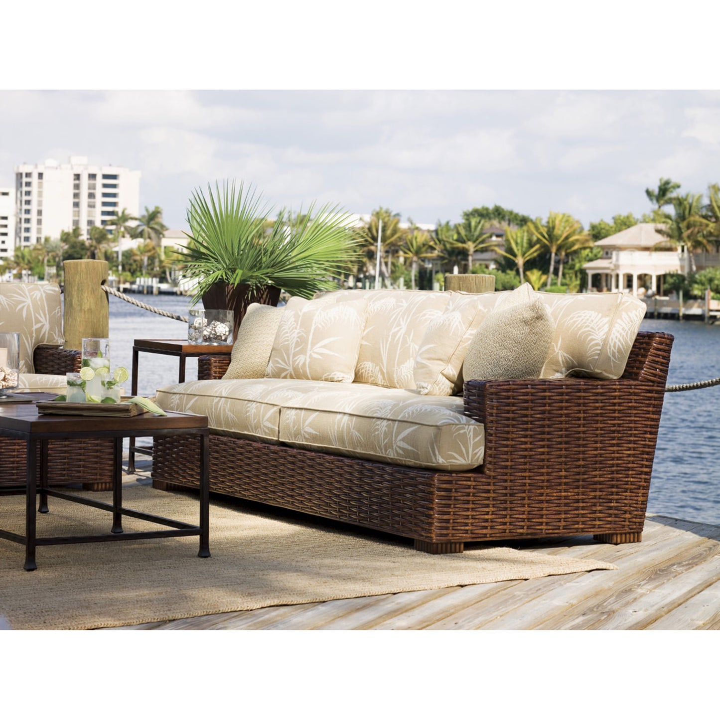 005 SR-836301 | Lifestyle | Ocean Reef Cocktail Table by Tommy Bahama Home. Made from unique in a modern style.
