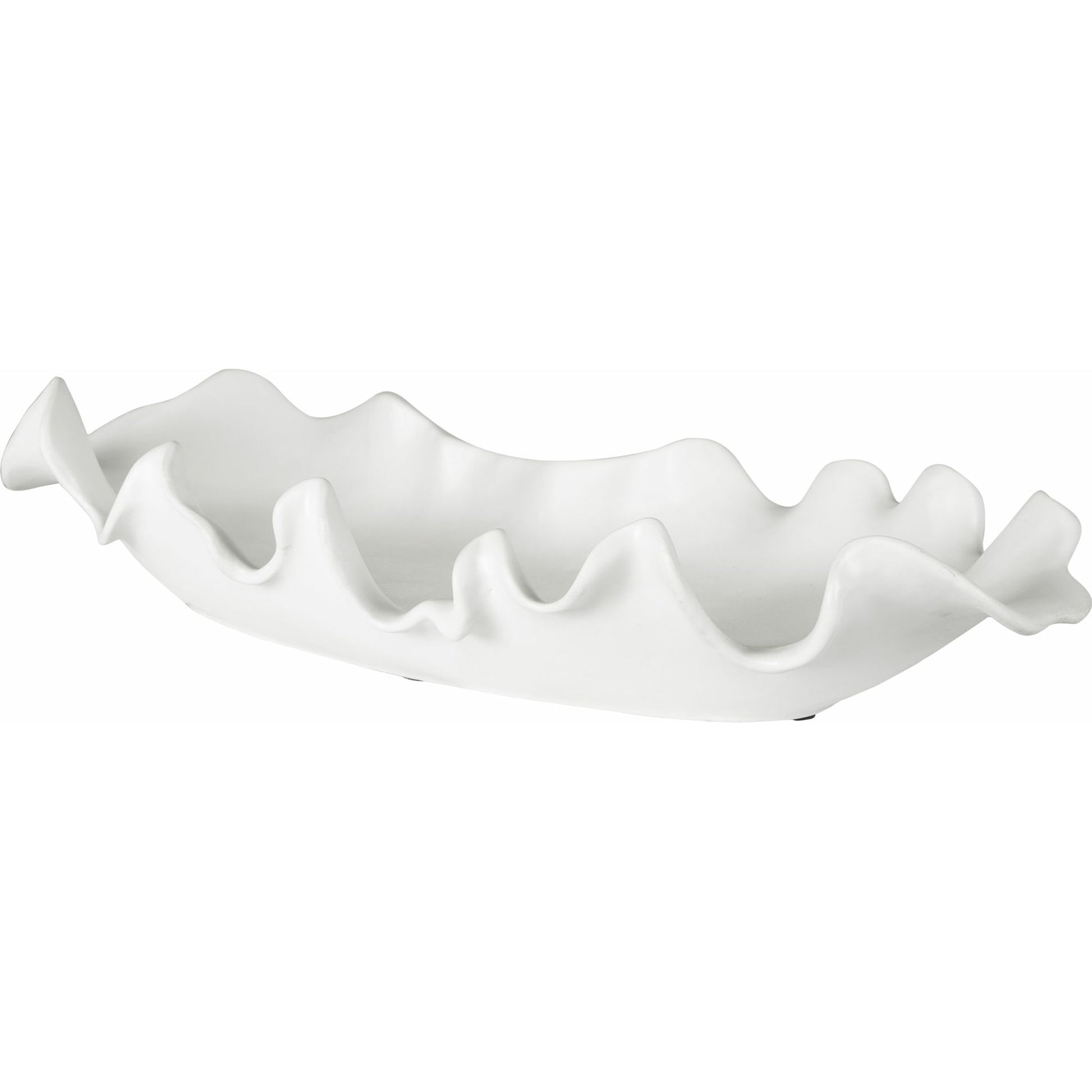 Ruffled Feathers Bowl by Uttermost. Made from earthenware in a modern style.