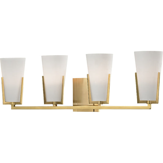 Upton Bath Bracket Light by Hudson Valley. Made from brass in a transitional style.