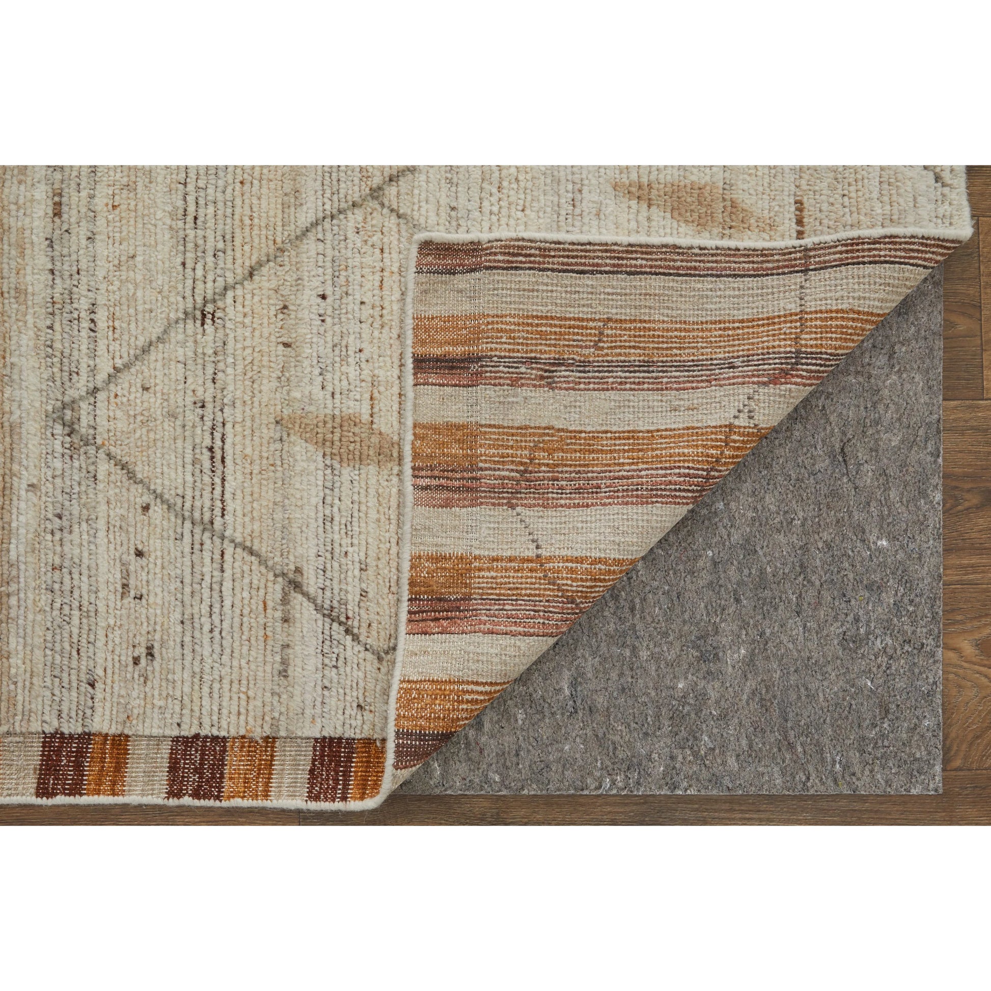 Kasbah Moroccan Rug - KAS69G0F by Feizy in ivory, tan, orange. Made from wool in a unique style.