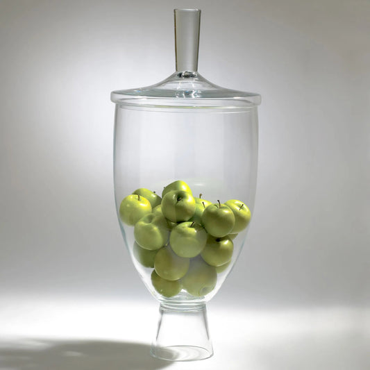 Simple Grande Jar by Global Views in clear. Made from glass in a transitional style.