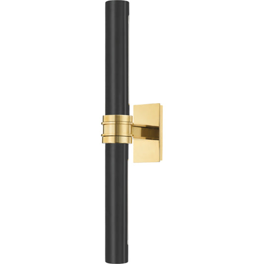 Baruch Picture Light by Hudson Valley in aged old bronze. Made from brass in a modern style.