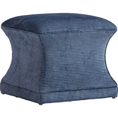 Sutton Ottoman by Lexington in blue, aqua. Made from oak, fabric in a unique style.