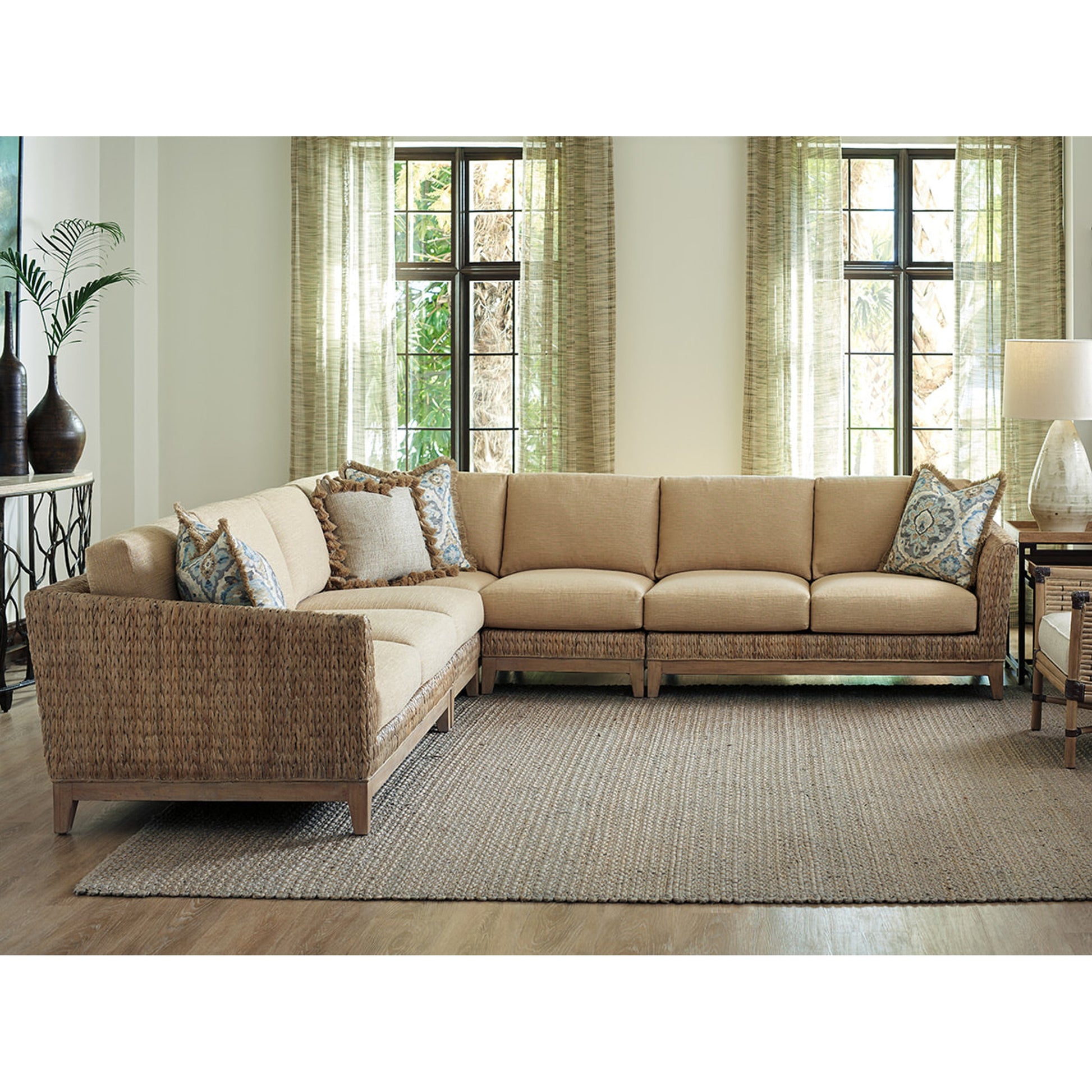 Brisbane Sectionional by Tommy Bahama Home. Made from unique in a coastal style.