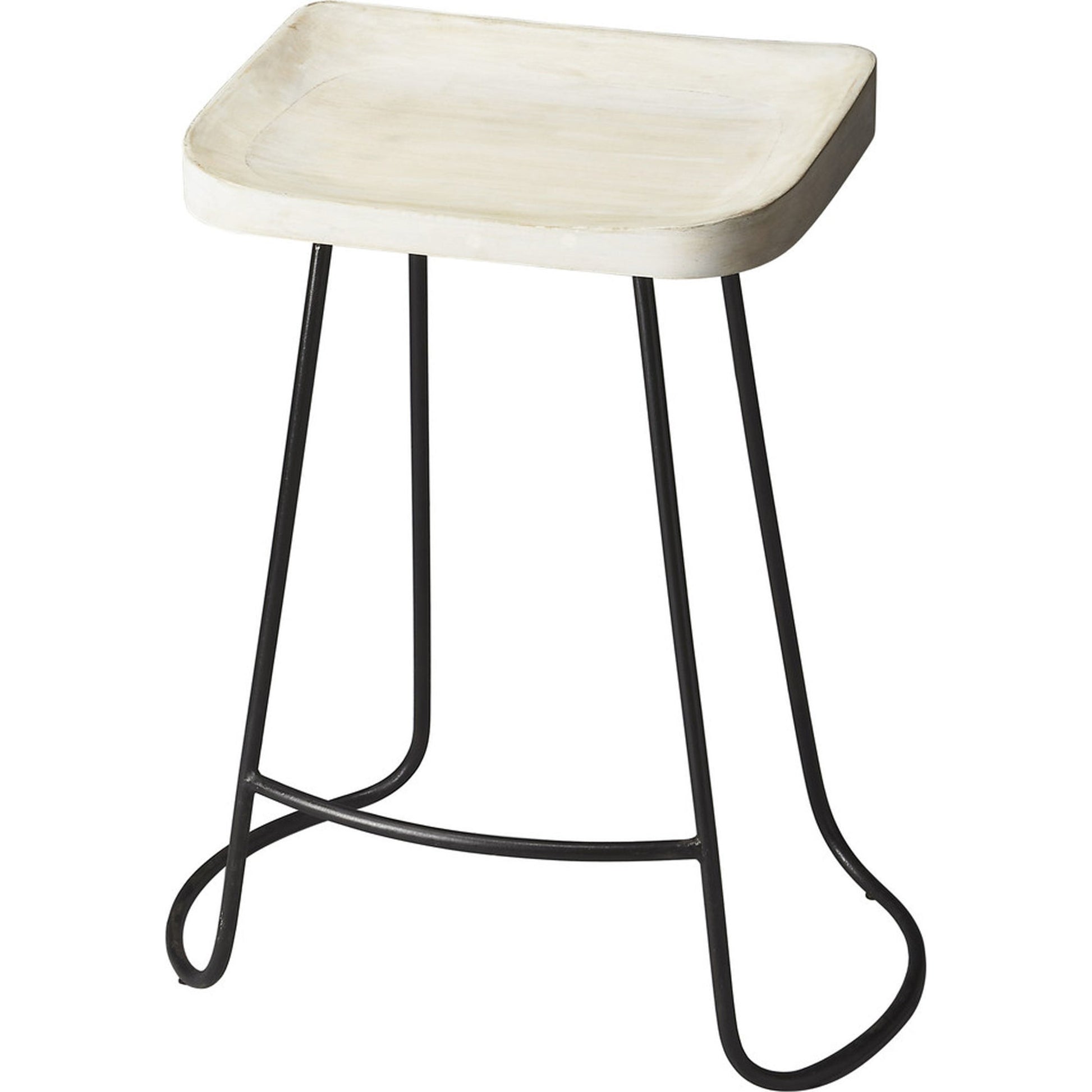 Alton Bar Stool by Butler Specialty Company in multi-color and artifacts. Made from mango wood solids, iron in a modern style.