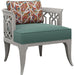 Gatewick Chair by Lexington in gray. Made from mahogany, fabric in a traditional style.