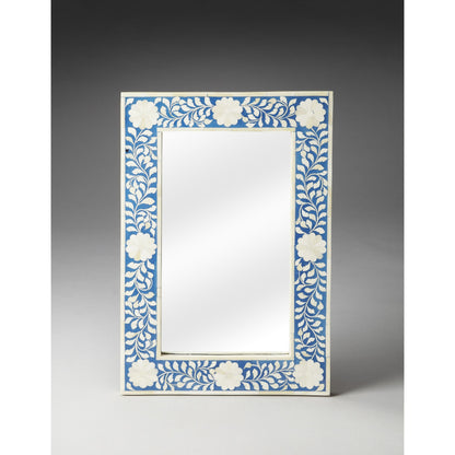 Olivia Wall Mirror by Butler Specialty Company in blue and heritage. Made from mdf, bone in a coastal style.