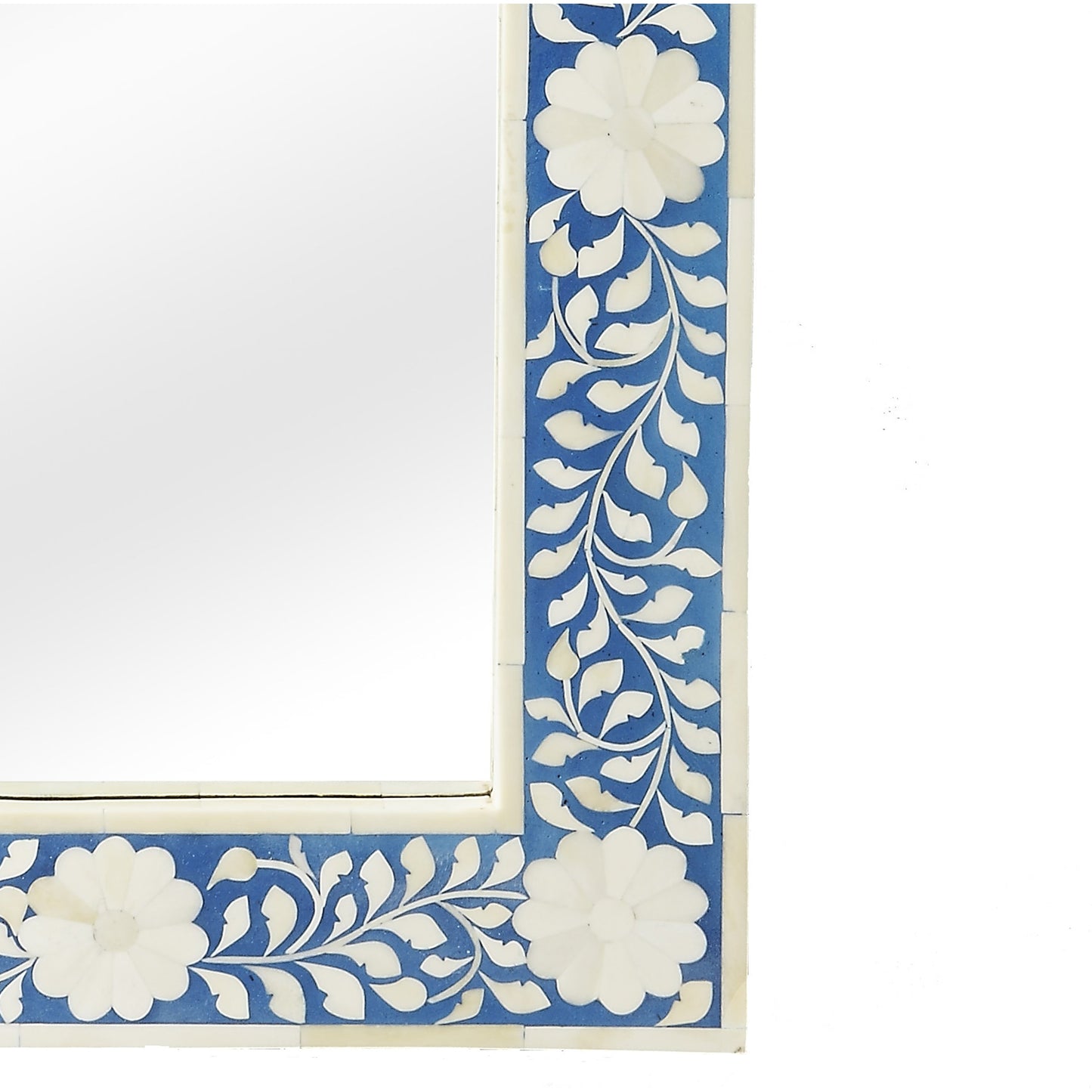 004 O-BUTLER-1855070 | Additional Silo | Olivia Wall Mirror by Butler Specialty Company in blue and heritage. Made from mdf, bone in a coastal style.