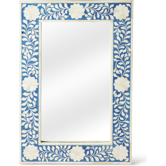 Olivia Wall Mirror by Butler Specialty Company in blue and heritage. Made from mdf, bone in a coastal style.