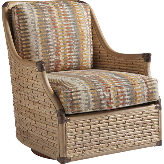 Barlow Swivel Chair by Tommy Bahama Home. Made from unique in a coastal style.