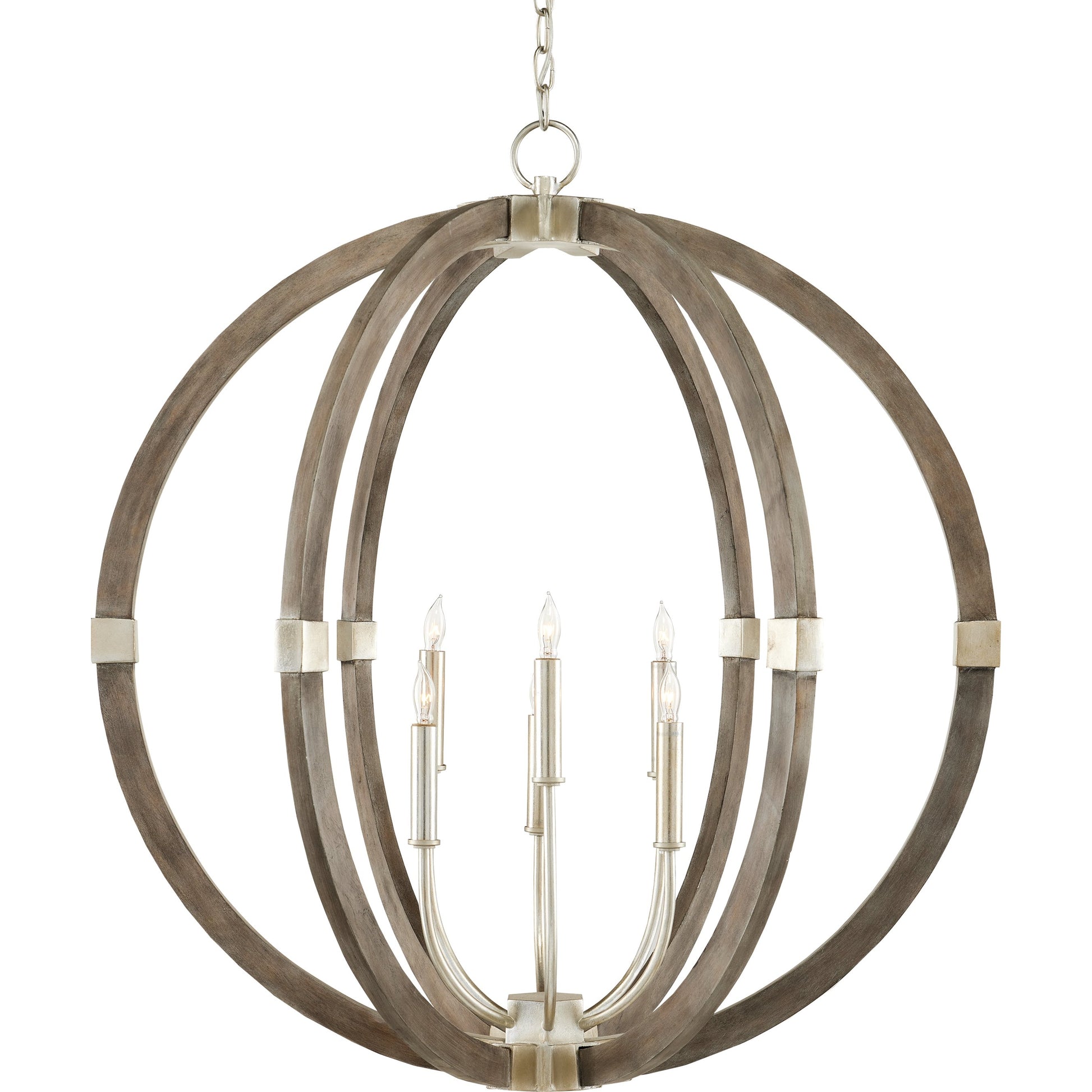Bastian Orb Chandelier by Currey and Company. Made from unique in a modern style.