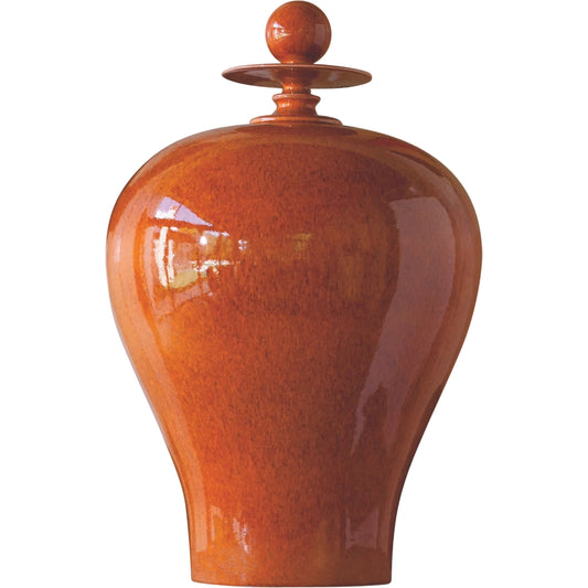 Happy Temple Jar by Global Views. Made from ceramic in a transitional style.