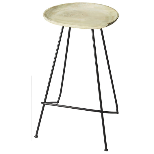 Hamlin Backless Bar Stool by Butler Specialty Company in multi-color and metalworks. Made from mango wood solids, iron in a modern style.