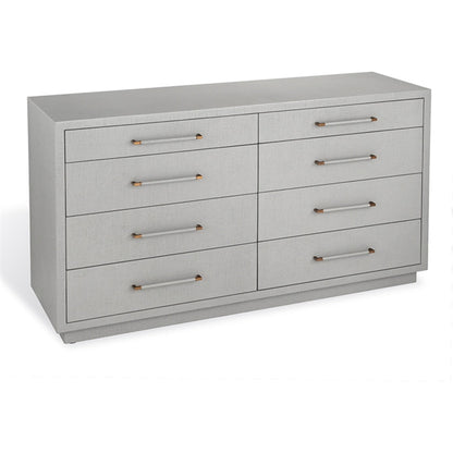 Taylor 8 Drawer Dresser by Interlude Home. Made from wood, faux linen, metal in a modern style.