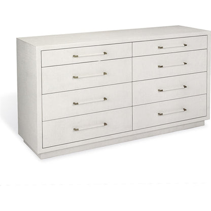 Taylor 8 Drawer Dresser by Interlude Home. Made from wood, faux linen, metal in a modern style.