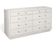 Taylor 8 Drawer Dresser by Interlude Home. Made from wood, faux linen, metal in a modern style.