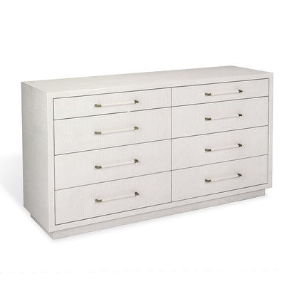 Taylor 8 Drawer Dresser by Interlude Home. Made from wood, faux linen, metal in a modern style.