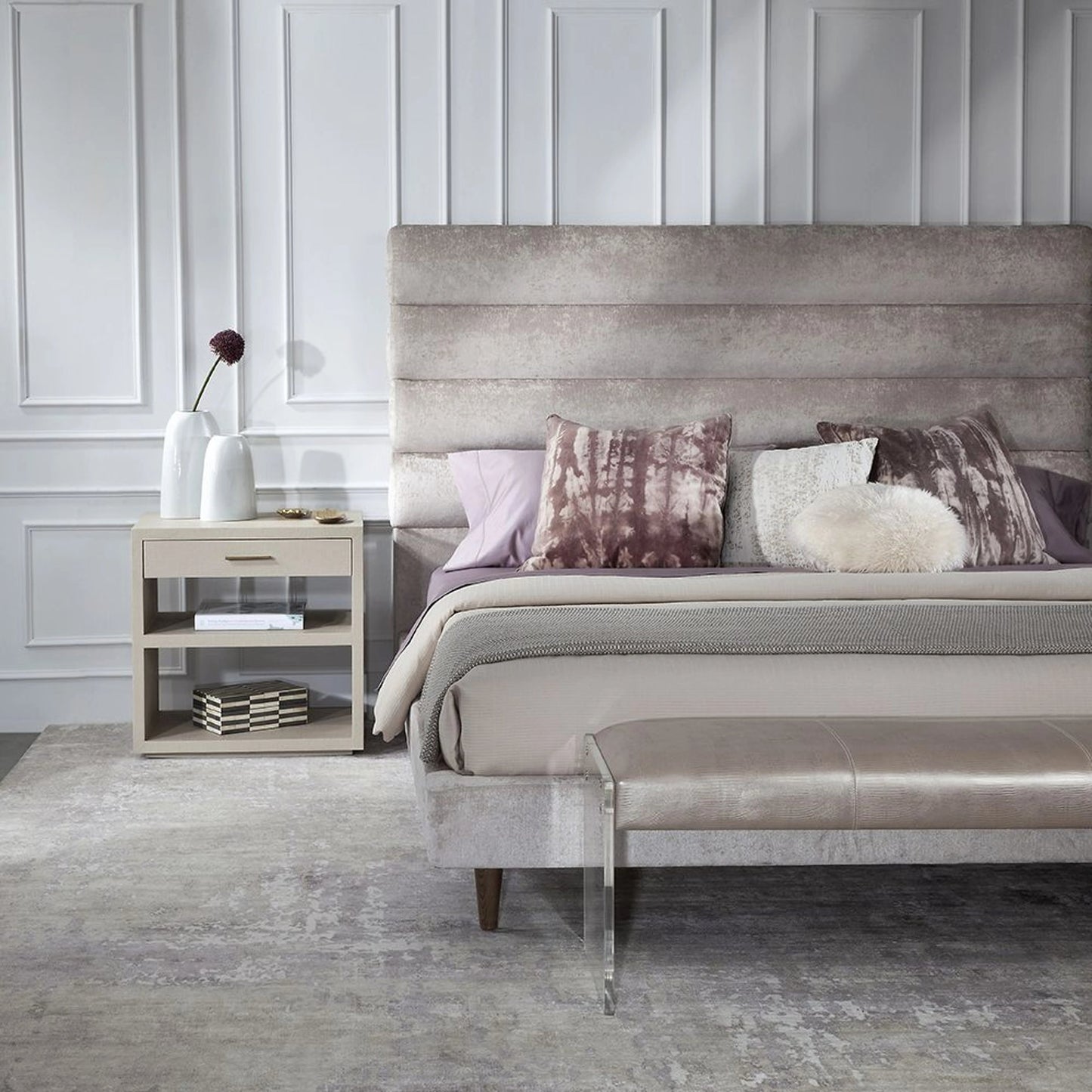 019 S-340971 | Lifestyle | Livia Bedside Chest by Interlude Home. Made from unique in a modern style.