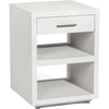 Natural White, Antique Brass