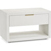 Natural White, Antique Brass