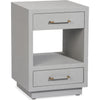 Light Gray, Antique Brass