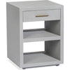 Light Gray, Antique Brass