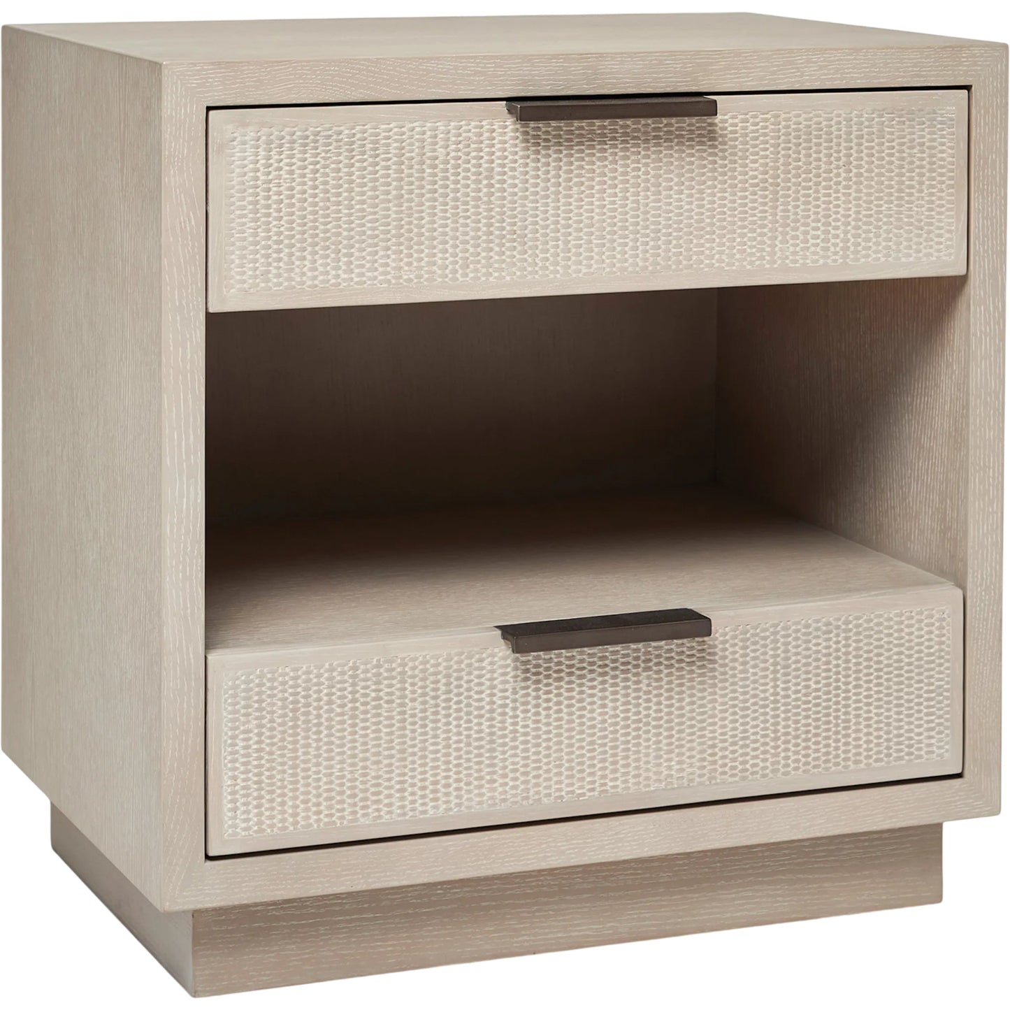000 SI-2531112 | Primary Silo | Holmes Bedside by Interlude Home in cliffside, vintage bronze. Made from oak, rattan, metal in a transitional style.