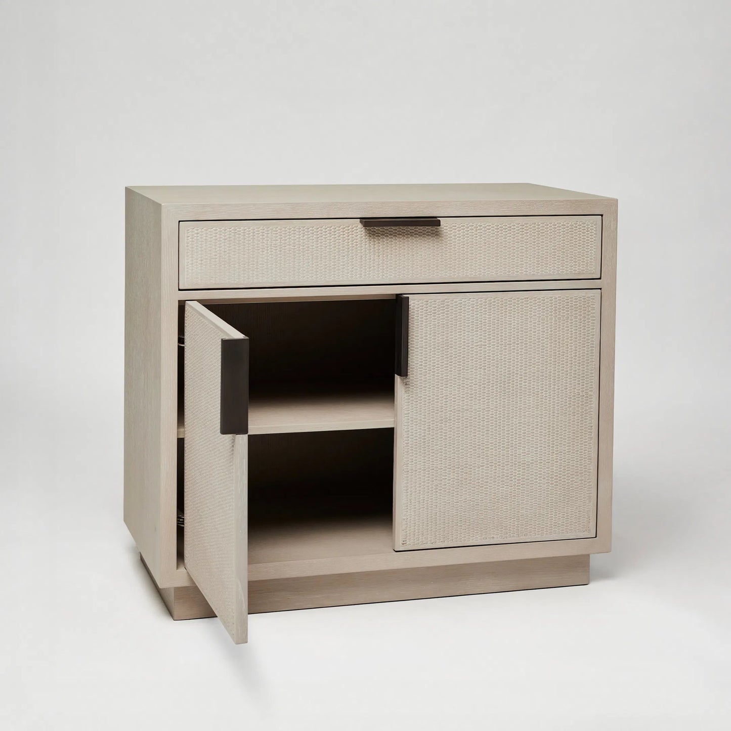 003 SI-2531113 | Additional Silo | Holmes Occasional Chest by Interlude Home in cliffside, vintage bronze. Made from oak, rattan, metal in a transitional style.