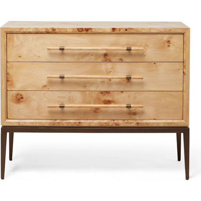 Burton 3 Drawer Bedside by Interlude Home. Made from unique in a transitional style.