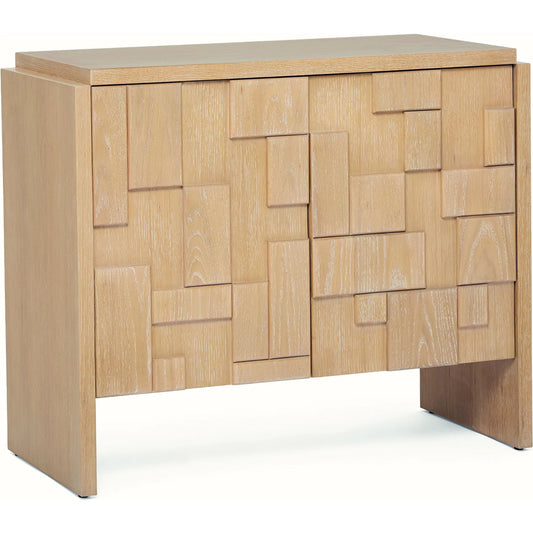 Louise Occasional Chest by Interlude Home in saddle. Made from oak in a transitional style.