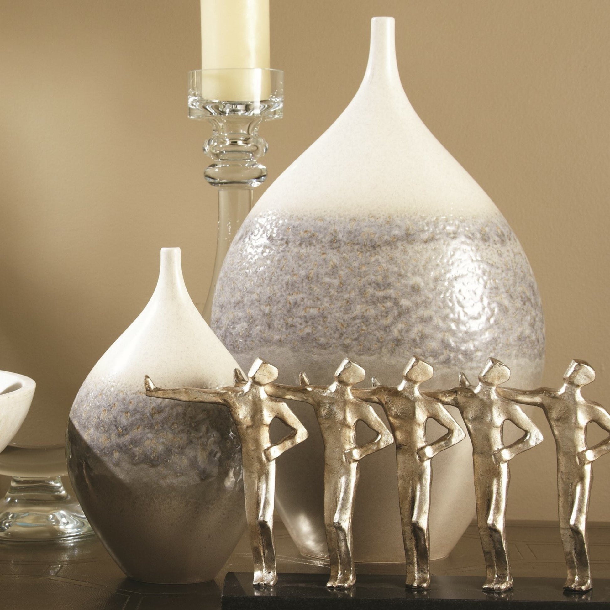 Cream Rises Vase by Global Views. Made from ceramic in a eclectic & global style.