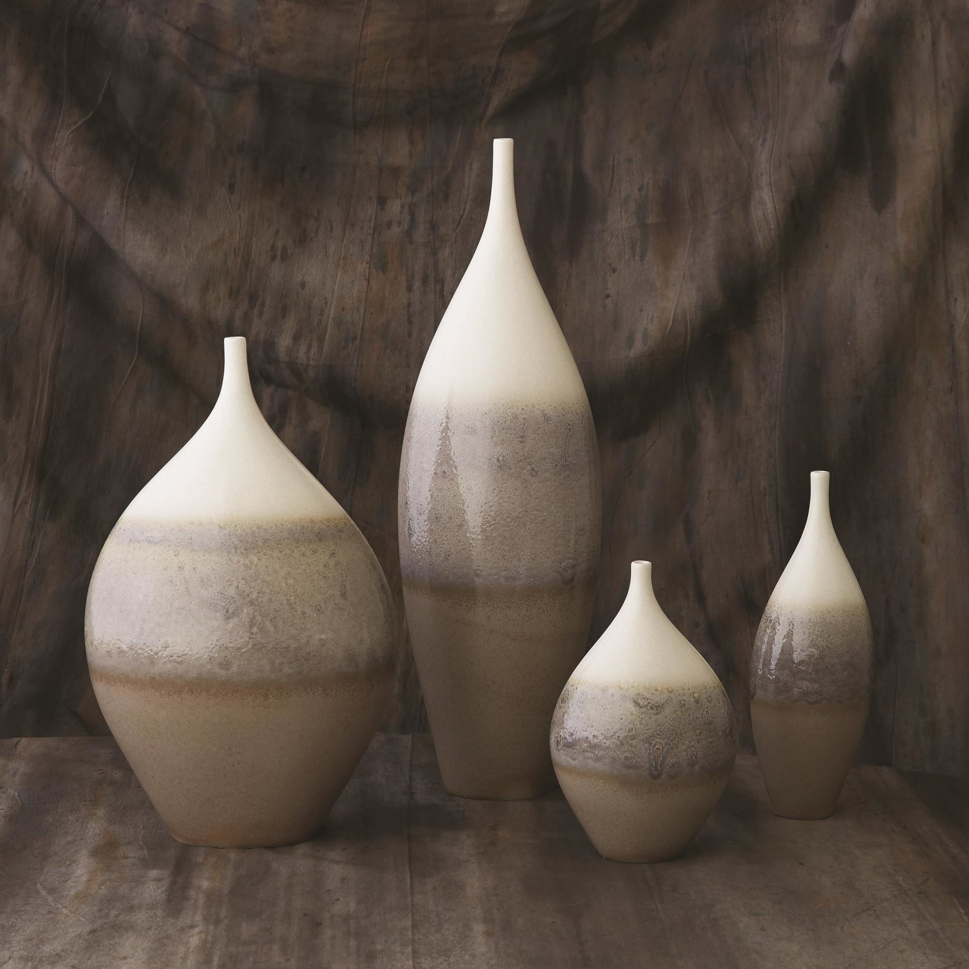 Cream Rises Vase by Global Views. Made from ceramic in a eclectic & global style.