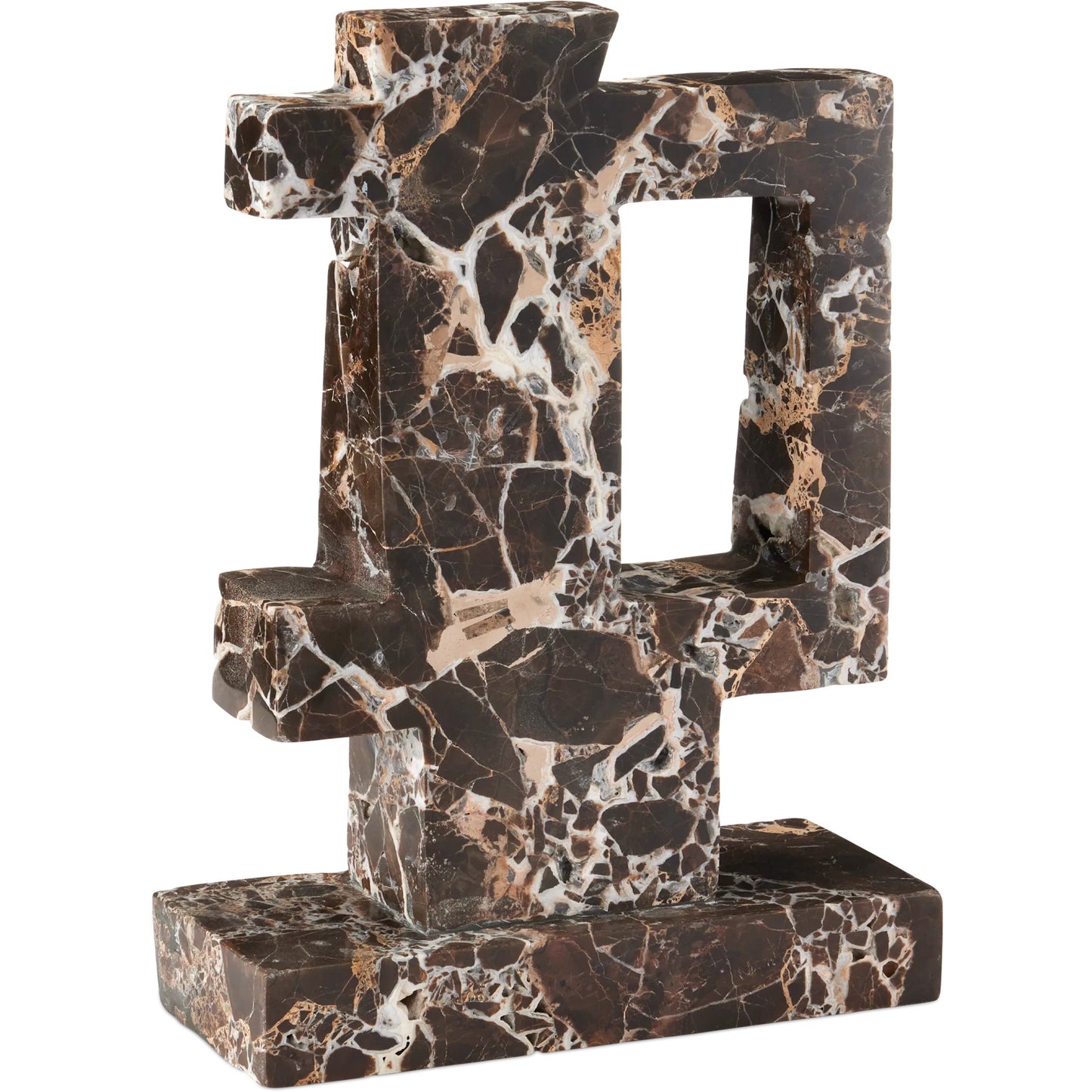 005 SI-2386963 | Additional Silo | Blount Marble Object by Currey and Company in natural. Made from emperador marble in a unique style.