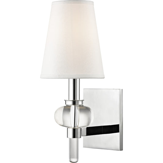 Luna Wall Sconce by Hudson Valley. Made from brass in a transitional style.