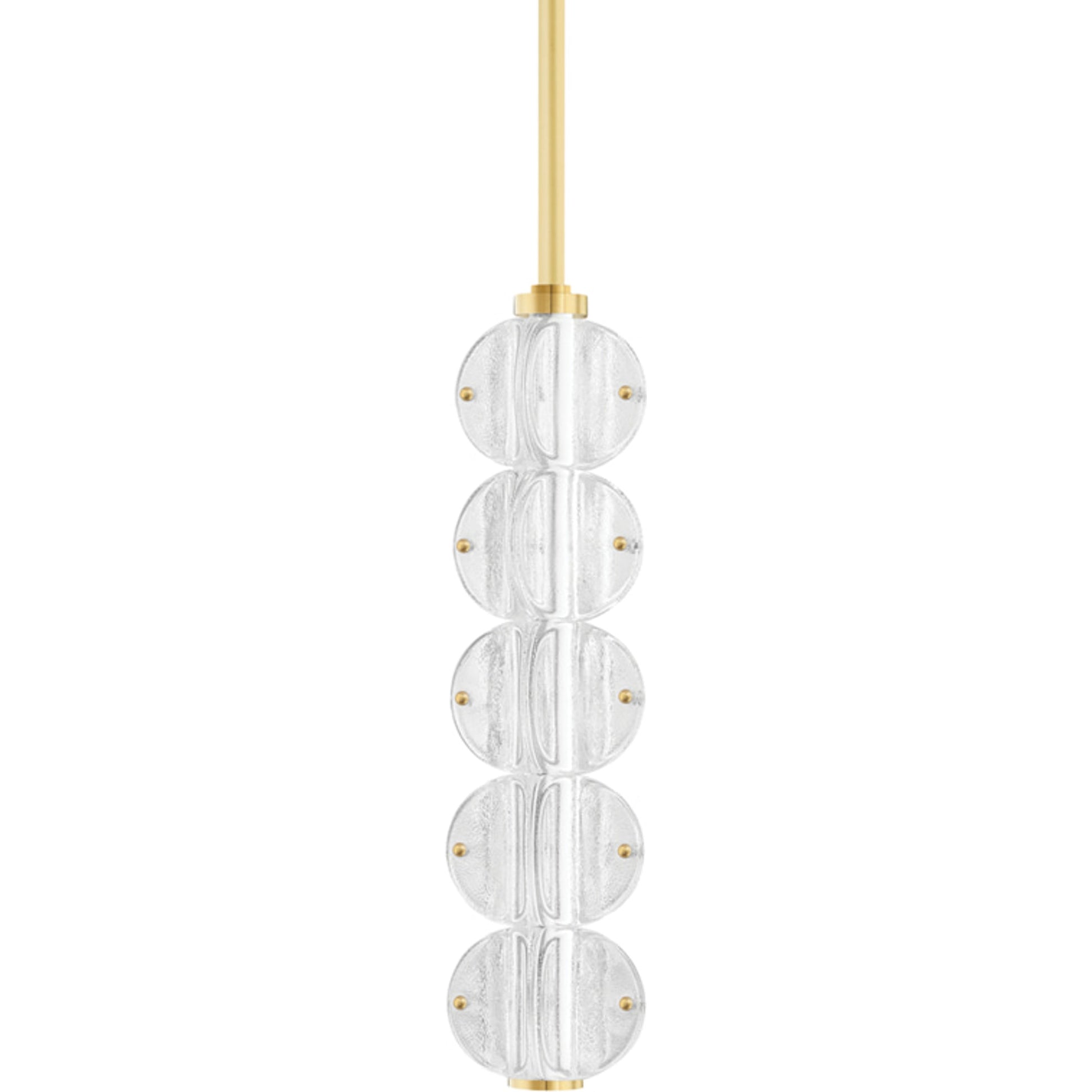 Lindley 5 Light Pendant by Hudson Valley. Made from brass in a transitional style.