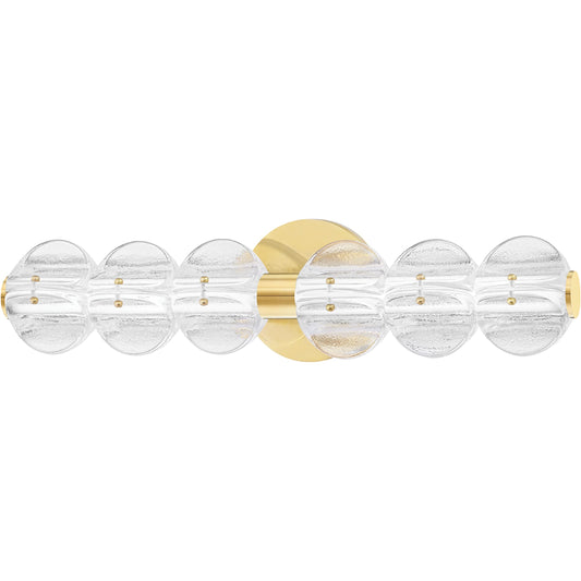 Lindley Bath Bracket by Hudson Valley. Made from brass in a transitional style.