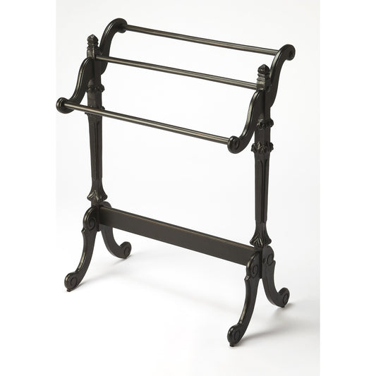 Newhouse Blanket Stand by Butler Specialty Company. Made from rubberwood solids, resin in a traditional style.