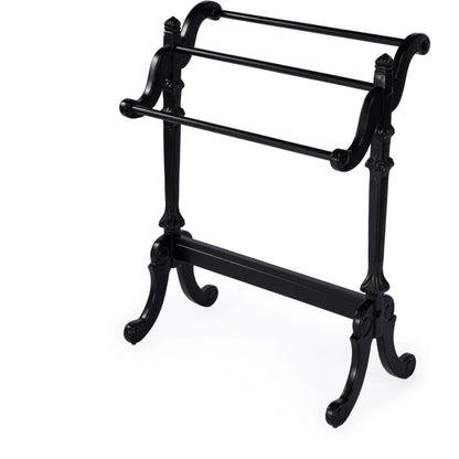 Newhouse Blanket Stand by Butler Specialty Company. Made from rubberwood solids, resin in a traditional style.