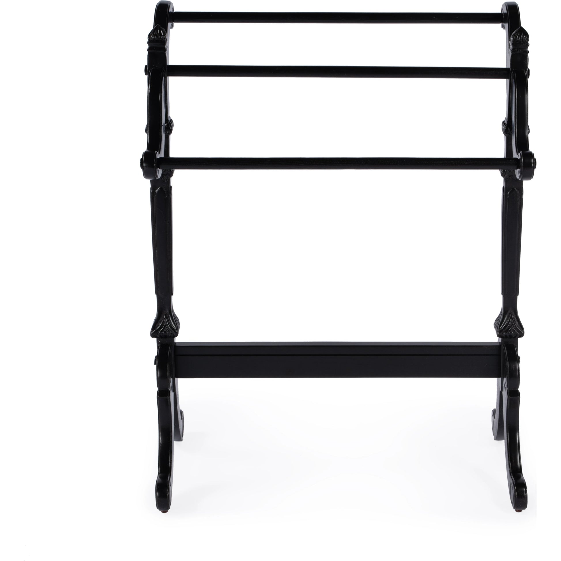 Newhouse Blanket Stand by Butler Specialty Company. Made from rubberwood solids, resin in a traditional style.