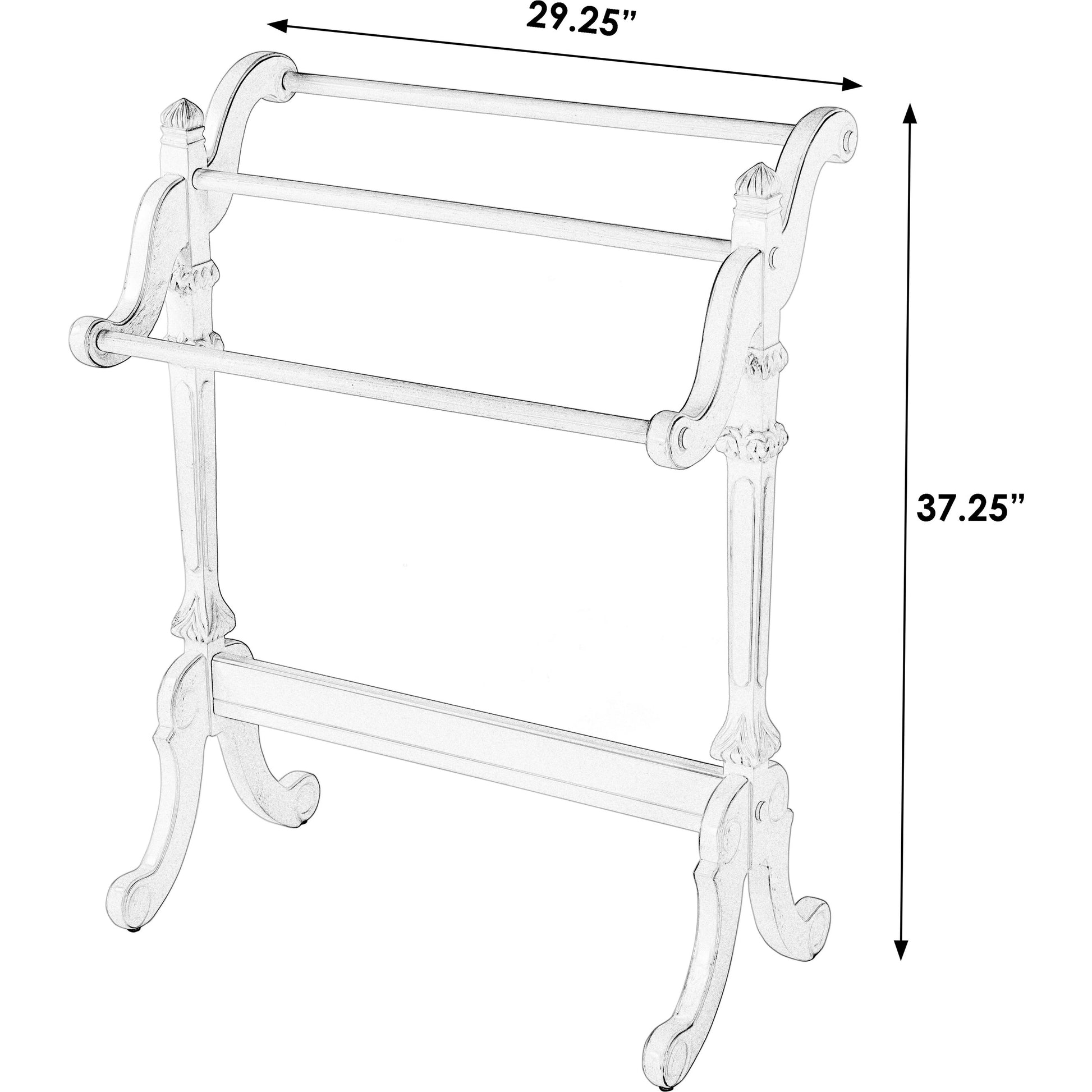 Newhouse Blanket Stand by Butler Specialty Company. Made from rubberwood solids, resin in a traditional style.