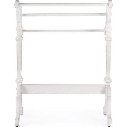 Newhouse Blanket Stand by Butler Specialty Company. Made from rubberwood solids, resin in a traditional style.