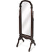 Meredith Cheval Mirror by Butler Specialty Company in dark brown and plantation cherry. Made from poplar hardwood solids, mirrored glass in a traditional style.