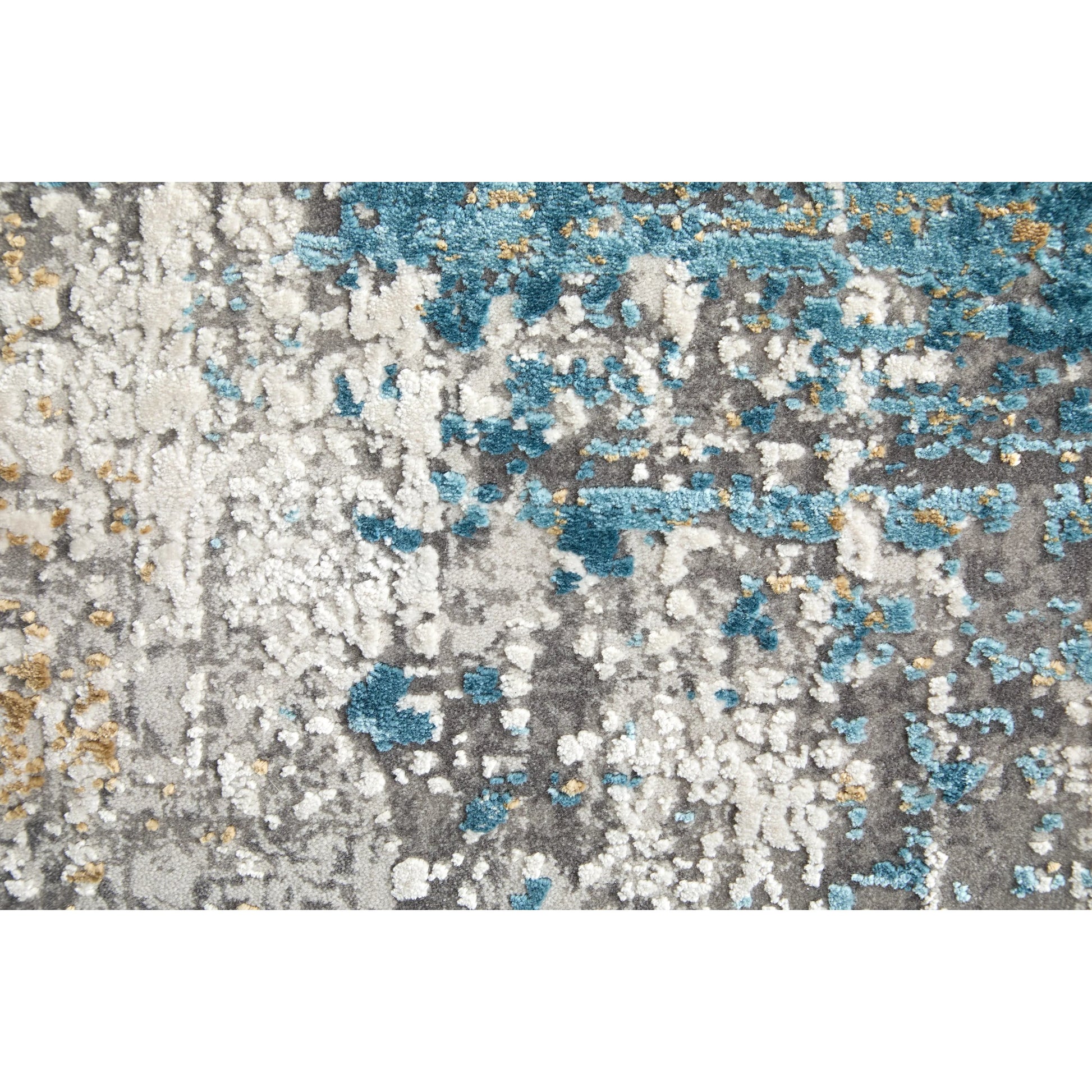 Cadiz Rug - 3889F by Feizy in ivory, blue, gold. Made from viscose, acrylic in a unique style.