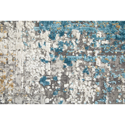 Cadiz Rug - 3889F by Feizy in ivory, blue, gold. Made from viscose, acrylic in a unique style.