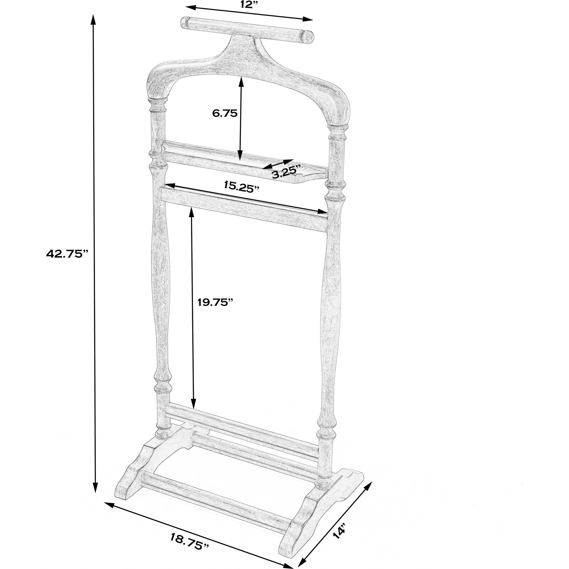 Judson Valet Stand by Butler Specialty Company. Made from unique in a traditional style.